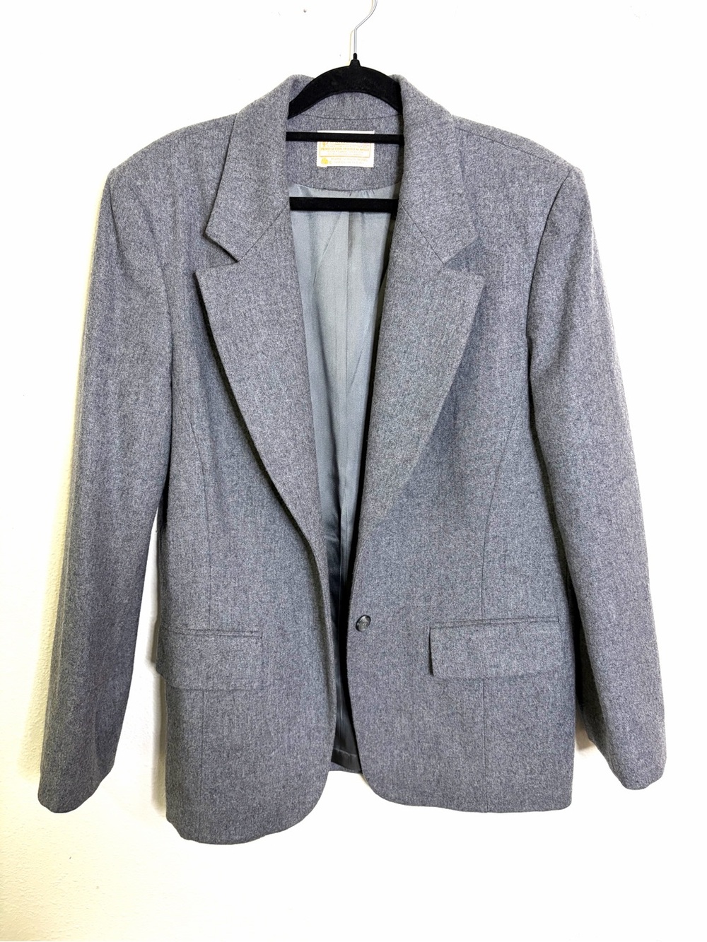 Pendleton Gray vintage 100% Wool women’s Coat Blazer Sz 10 Made in USA